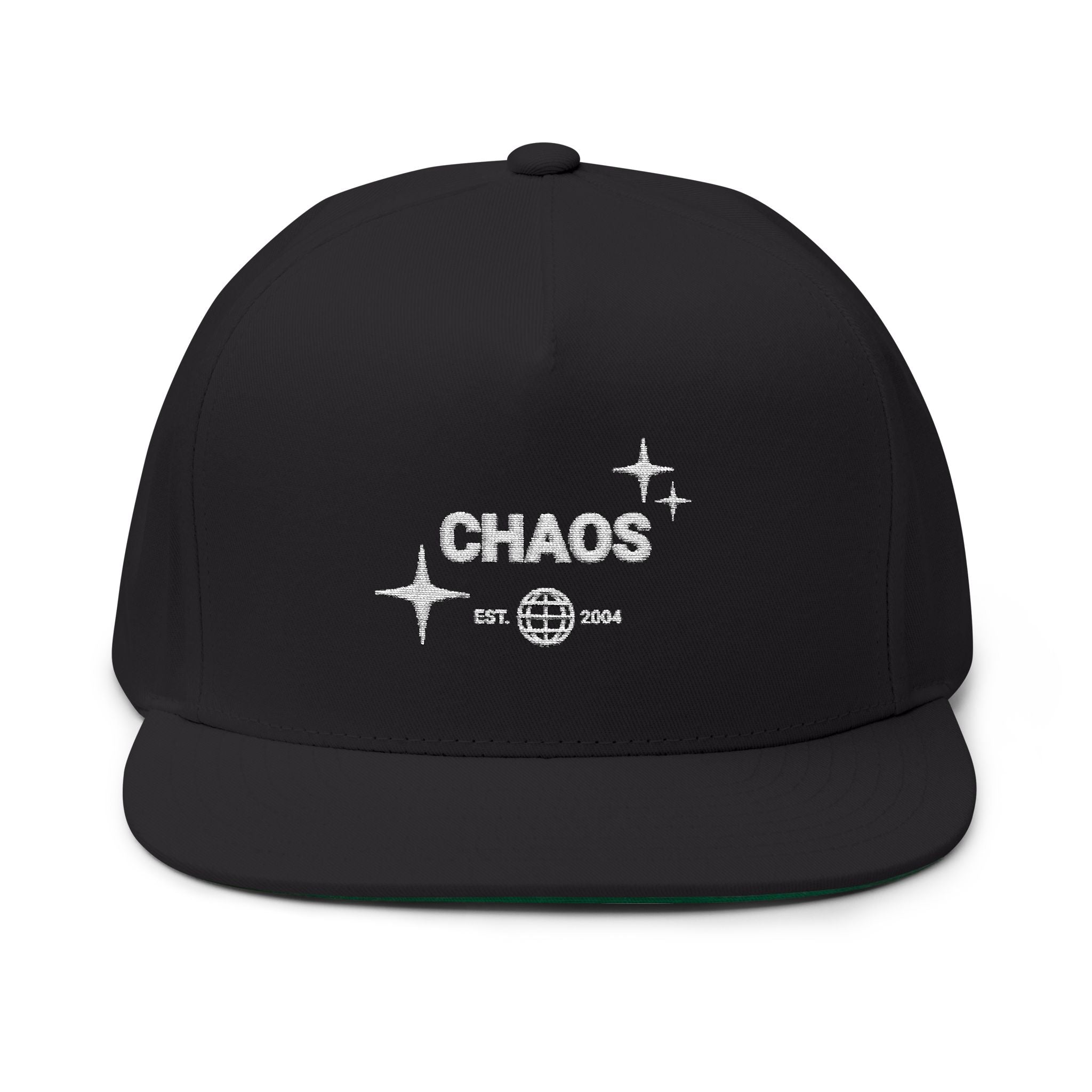 Flat Bill Cap — "Chill Vibes" Embroidered Streetwear Hat