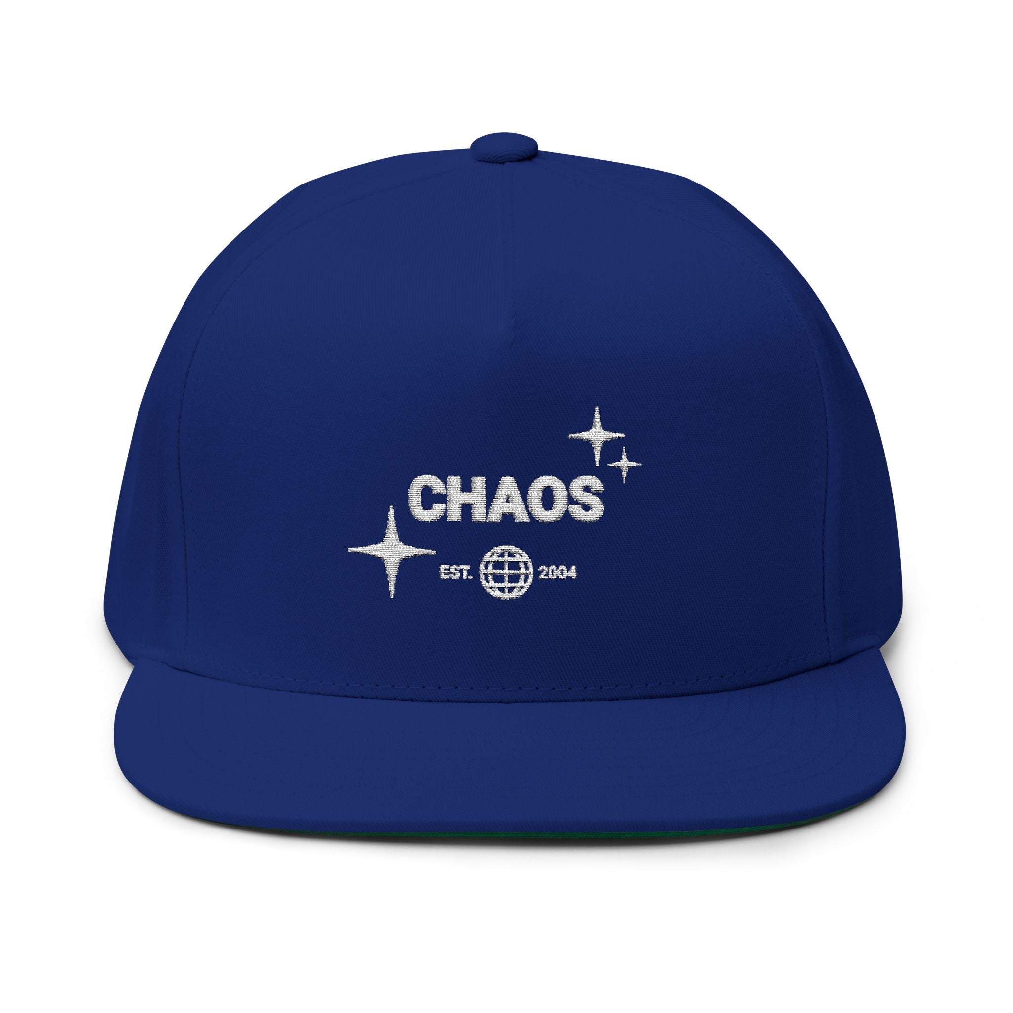 Flat Bill Cap — "Chill Vibes" Embroidered Streetwear Hat